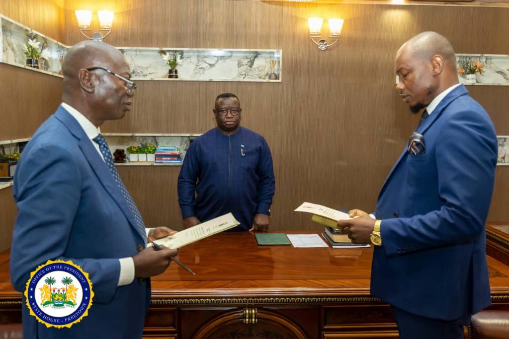Takes Oath of Office at State House